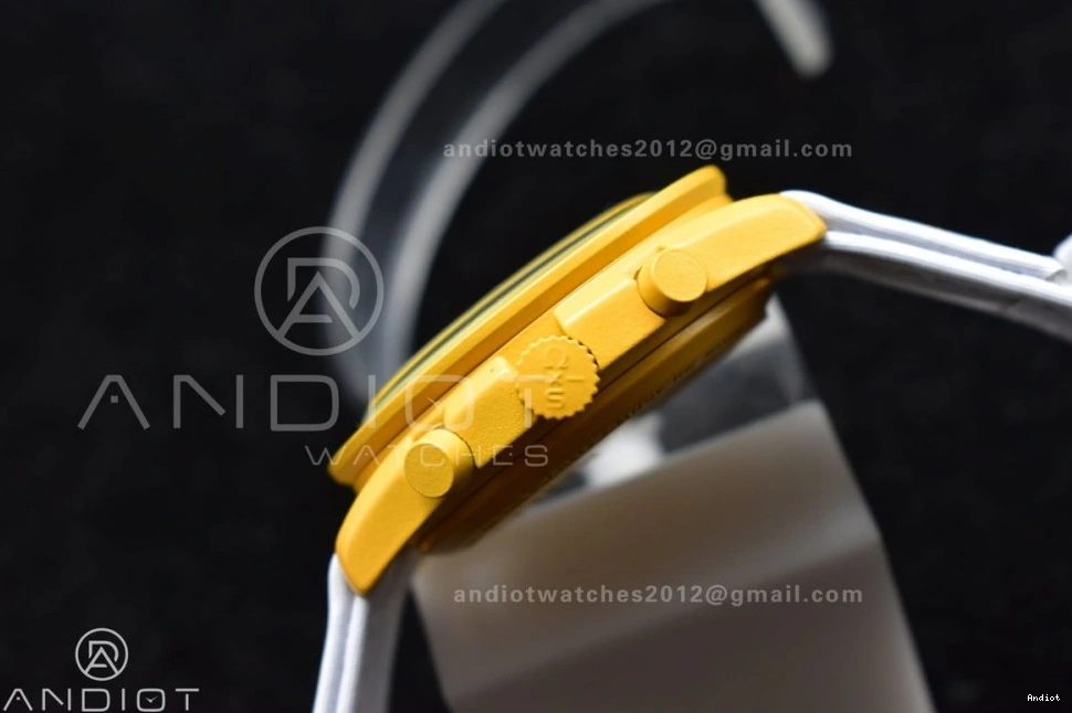 Moonwatch Bioceramic Mission Nylon Swatch to x on the Omega Sun Strap Quartz 1220